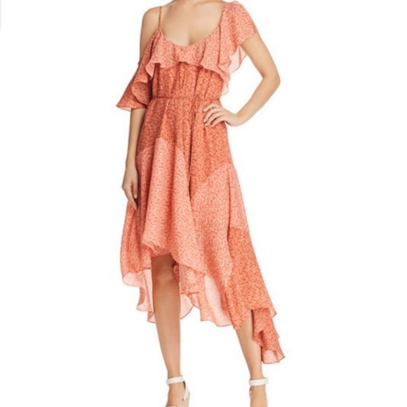 Joie Dresses & Skirts - Joie Hacinthia One-Shoulder Silk Midi Dress